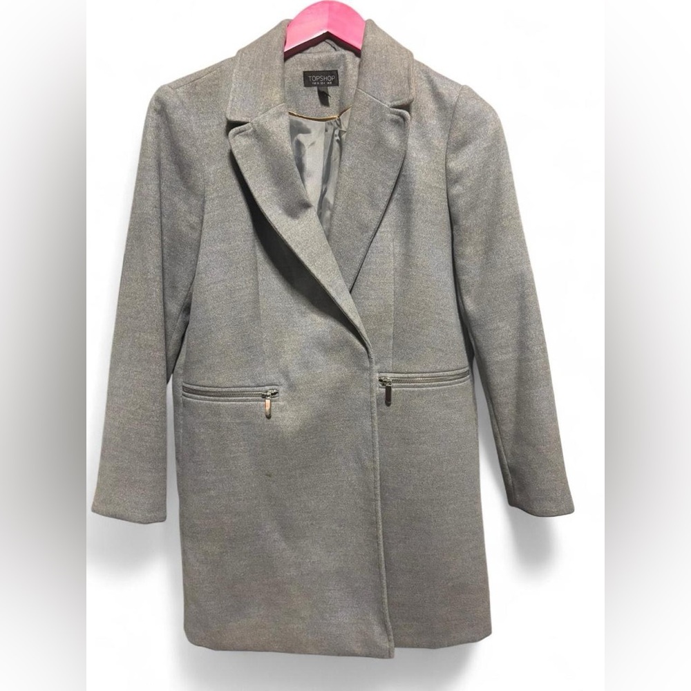 Topshop Classic Gray Trench Coat